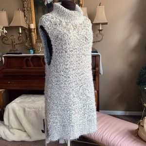 BOHO Umgee Sleeveless Turtleneck Sweater Dress